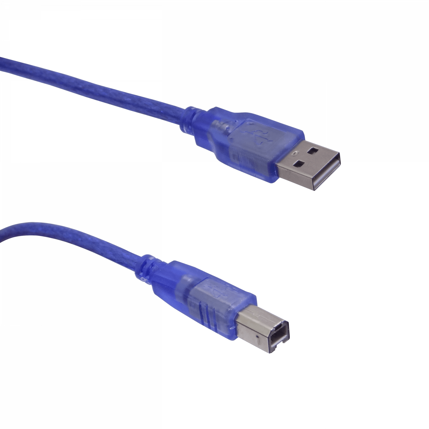 Cable USB Azul 1.5m, USB A-M a USB B-M, Compatible con Impresoras y Otros 1