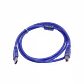 Cable USB Azul 1.5m, USB A-M a USB B-M, Compatible con Impresoras y Otros - Miniatura 2