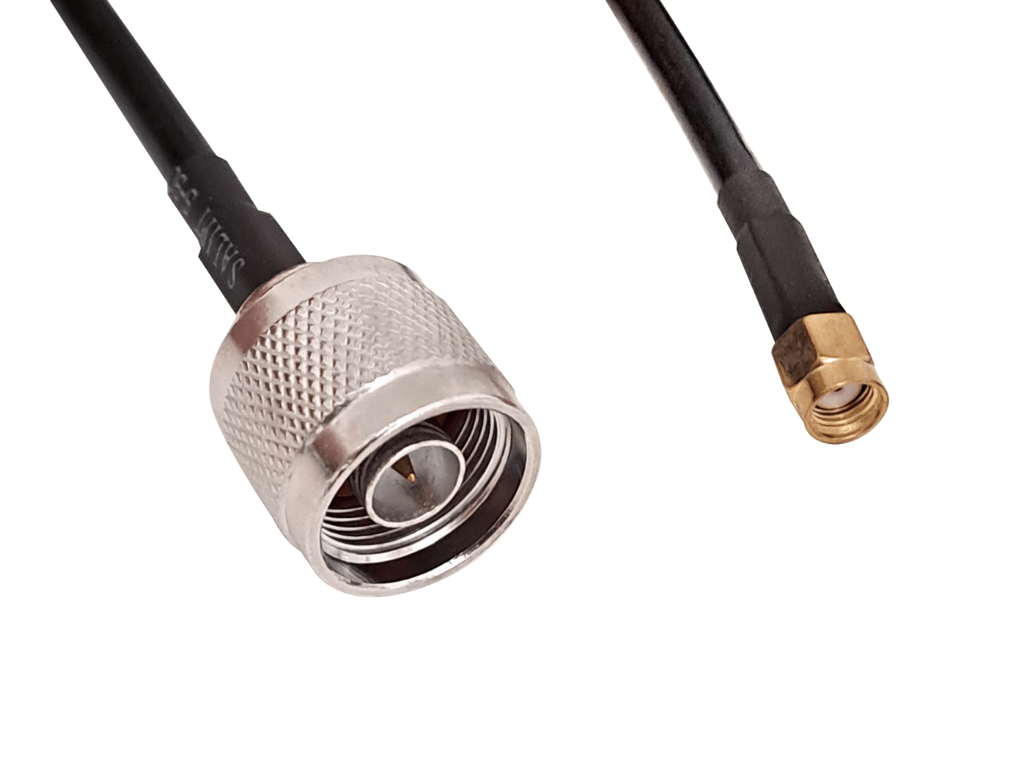 Cable Coaxial 5m, RPSMA-Macho a N-Macho, LMR195, Negro 2