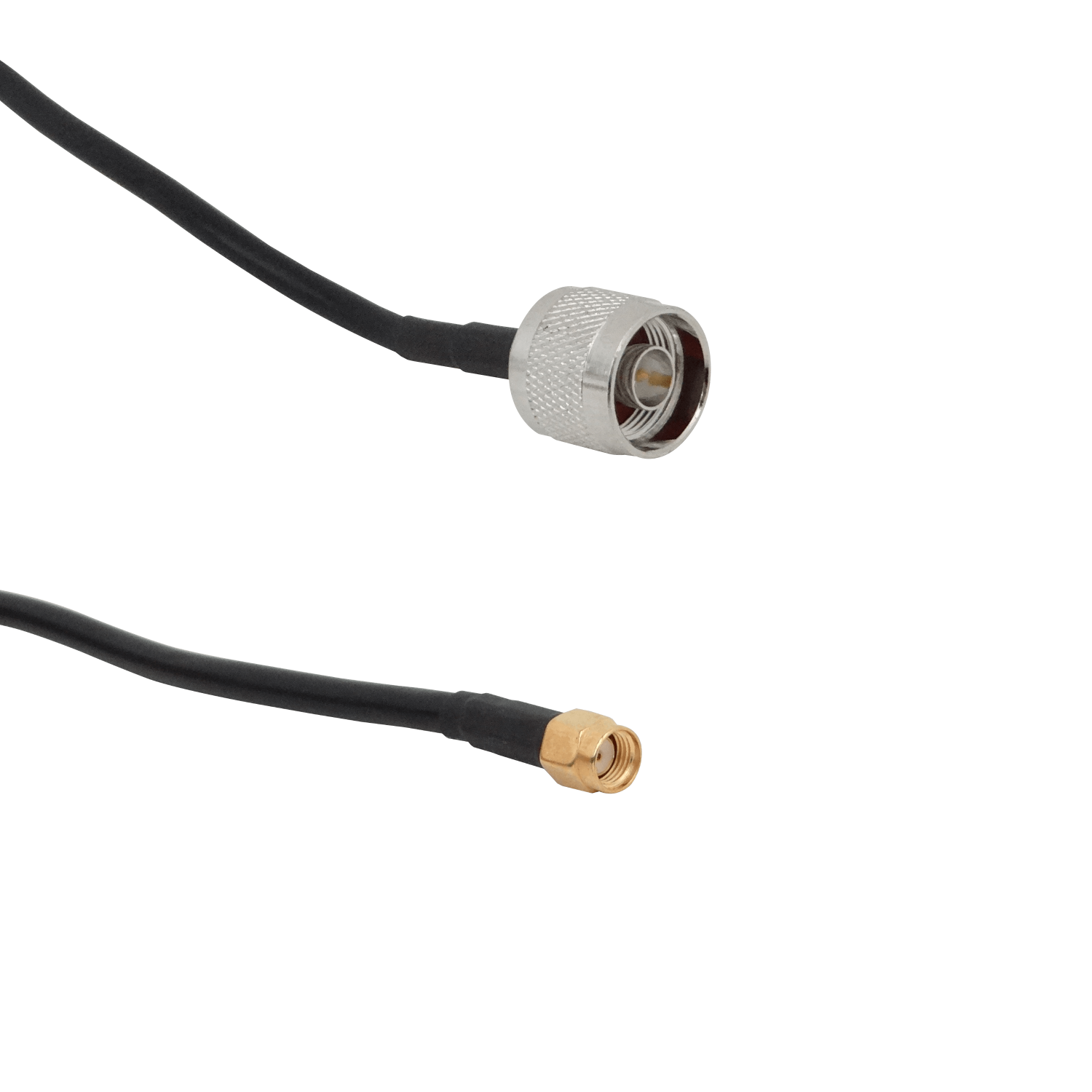 Cable Coaxial 15m, RPSMA-Macho a N-Macho, LMR195, Negro 1