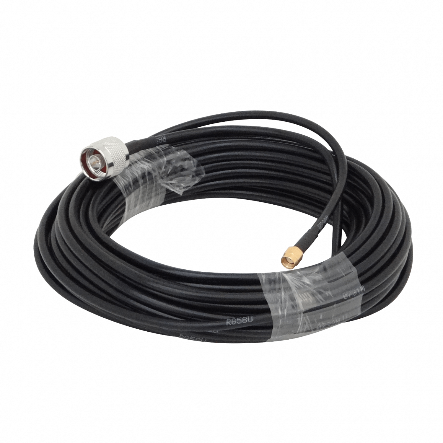 Cable Coaxial 15m, RPSMA-Macho a N-Macho, LMR195, Negro 2