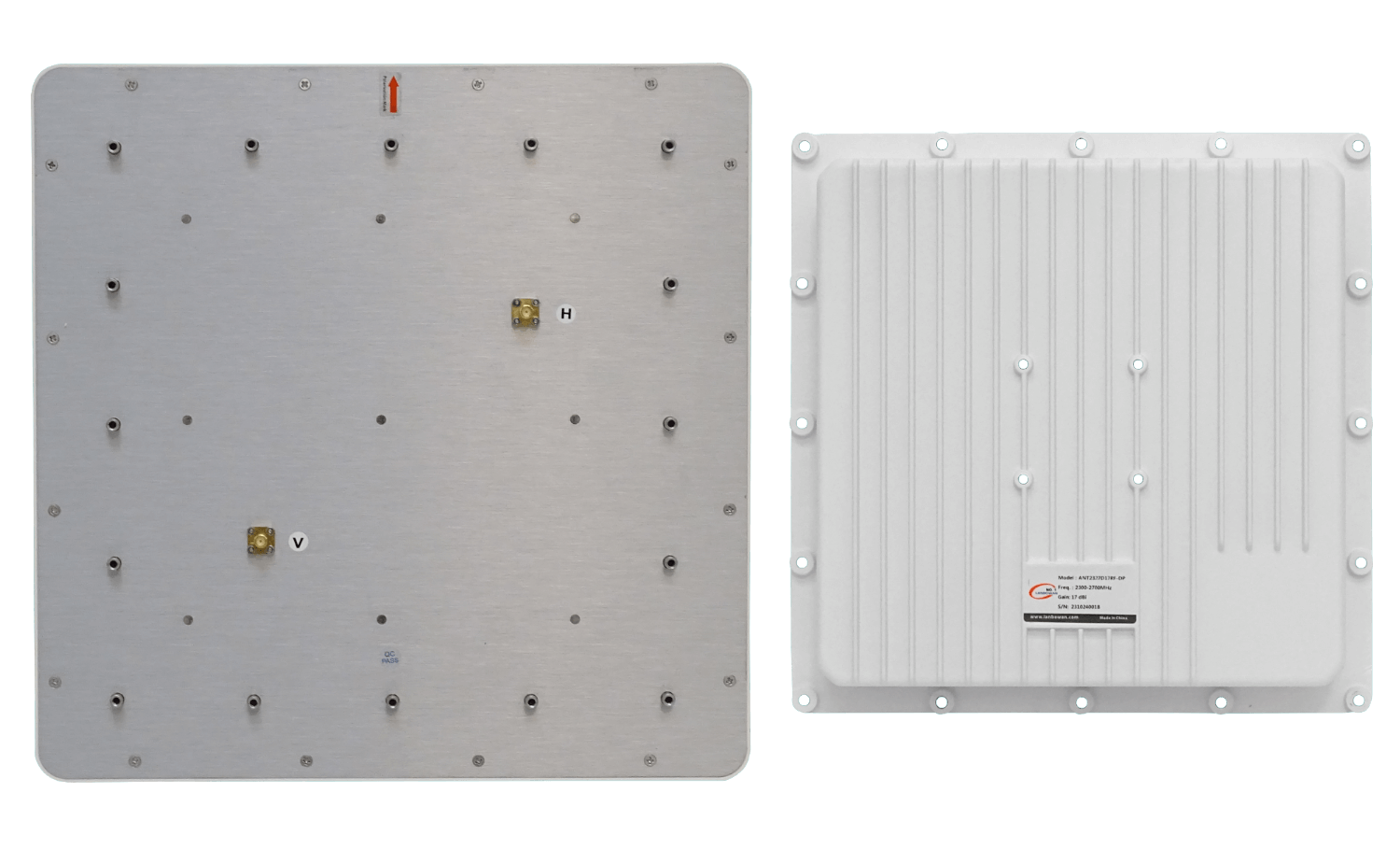 Antena Panel 17dBi 2,3-2,7GHz 2,4GHz 23x23º 2-RPSMA 32x32cm Exterior 2
