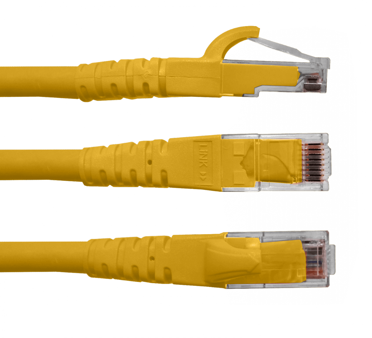 Cable Patch LINKMADE Cat6 Amarillo LSZH 1 metro Inyectado Multifilar para Conexiones Fiables 2