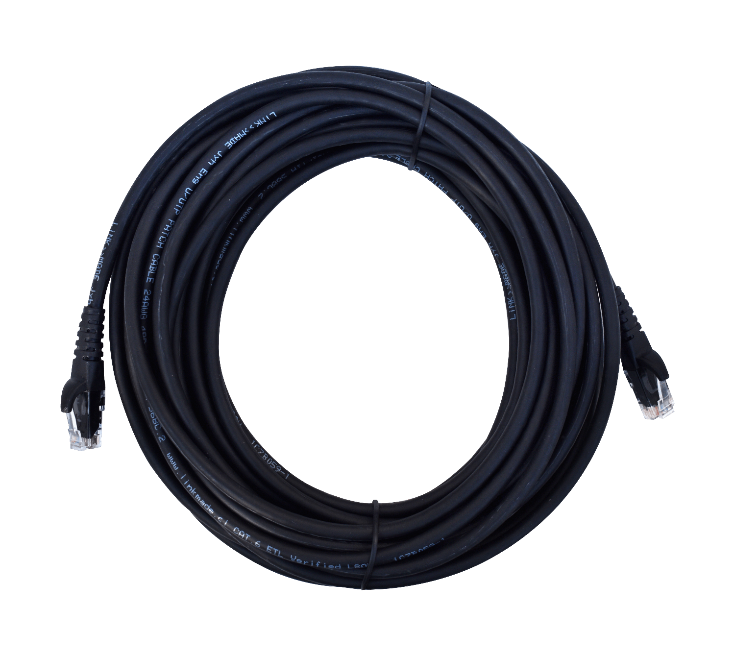 Cable Patch LINKMADE Cat6 Negro LSZH 10 metros Inyectado Multifilar para Conexiones Extensas 2