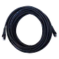 Cable Patch LINKMADE Cat6 Negro LSZH 10 metros Inyectado Multifilar para Conexiones Extensas - Miniatura 2