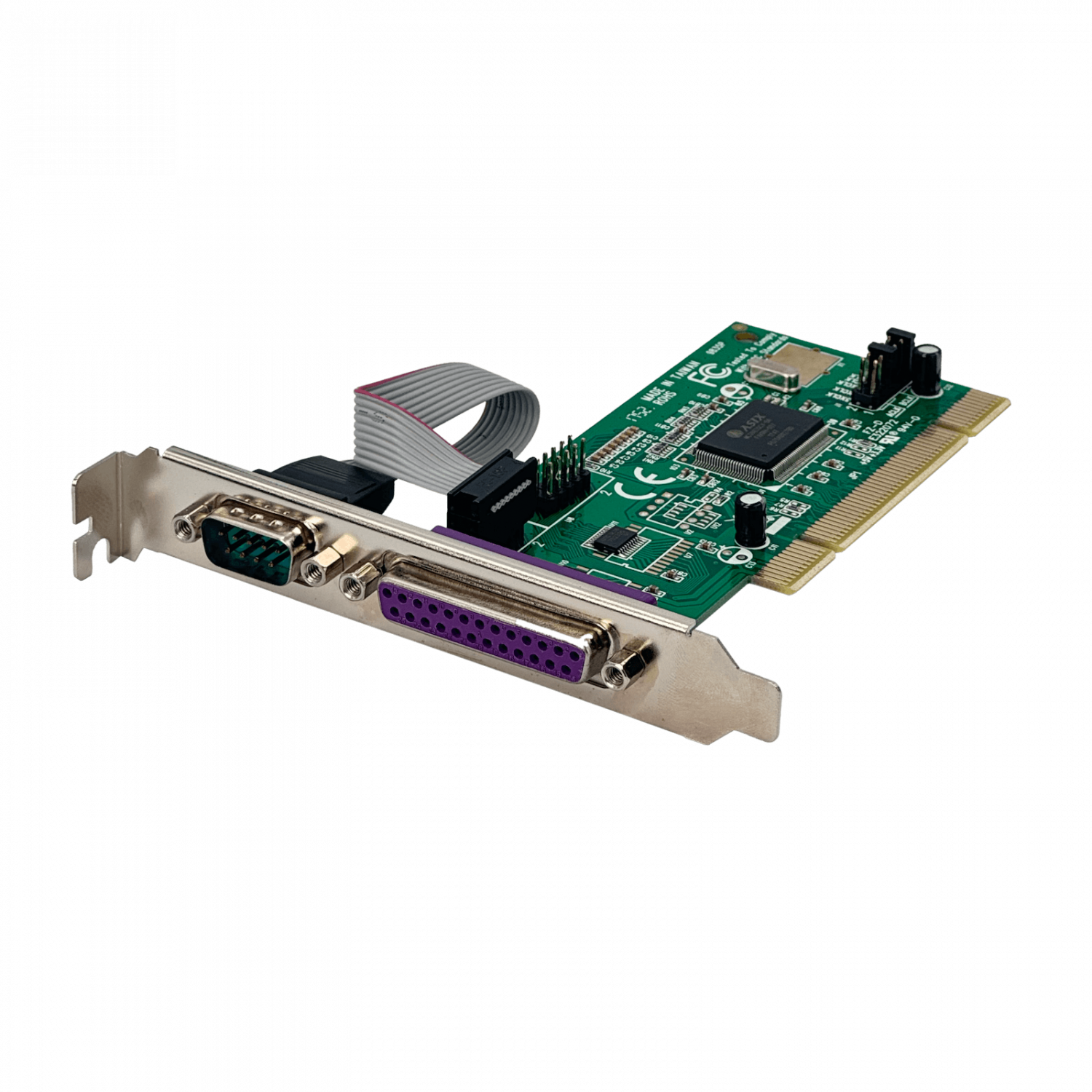 Tarjeta Adaptadora PCI de 2 Puertos Seriales DB9 UART 16550 RS232 y un Puerto Paralelo LPT 2