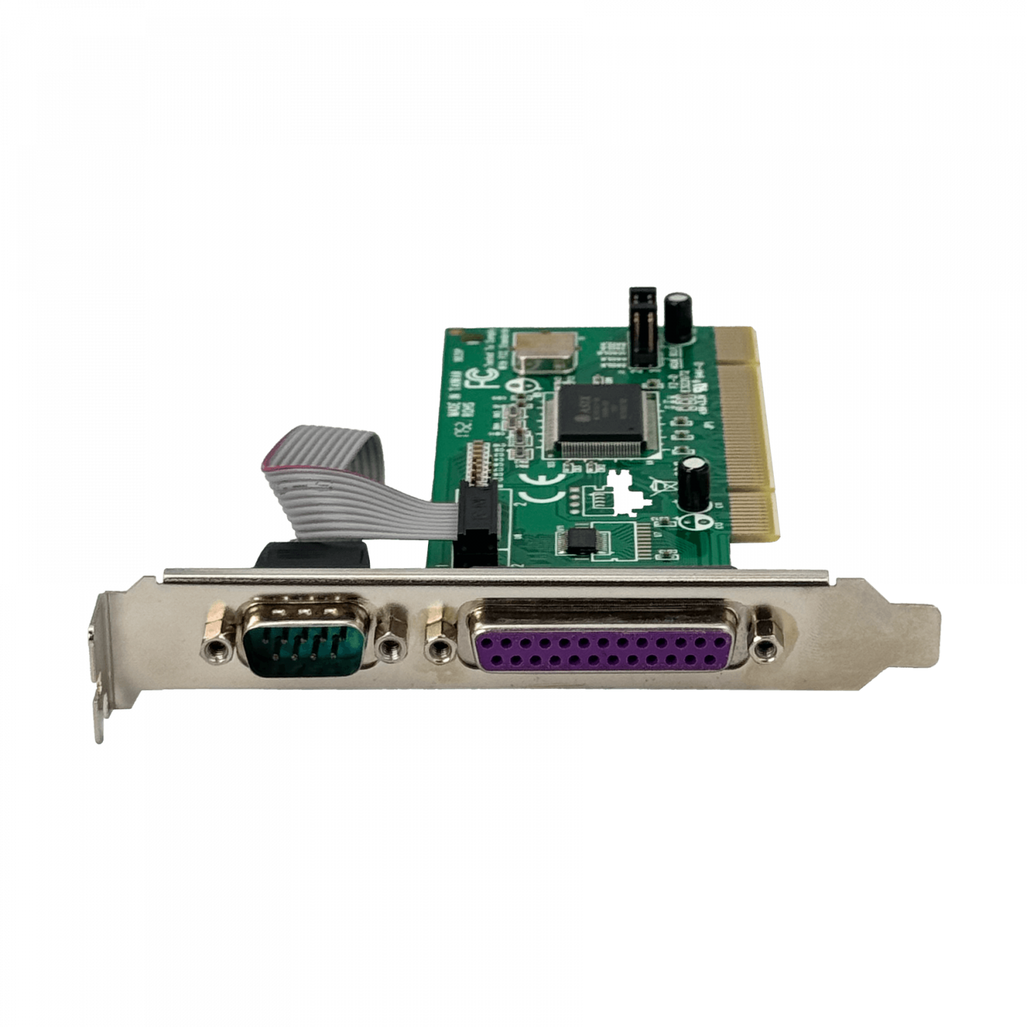 Tarjeta Adaptadora PCI de 2 Puertos Seriales DB9 UART 16550 RS232 y un Puerto Paralelo LPT 3