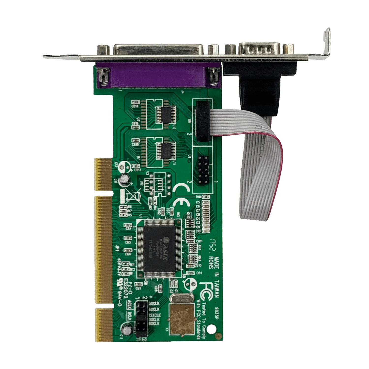 Tarjeta Adaptadora PCI de 2 Puertos Seriales DB9 UART 16550 RS232 y un Puerto Paralelo LPT 4
