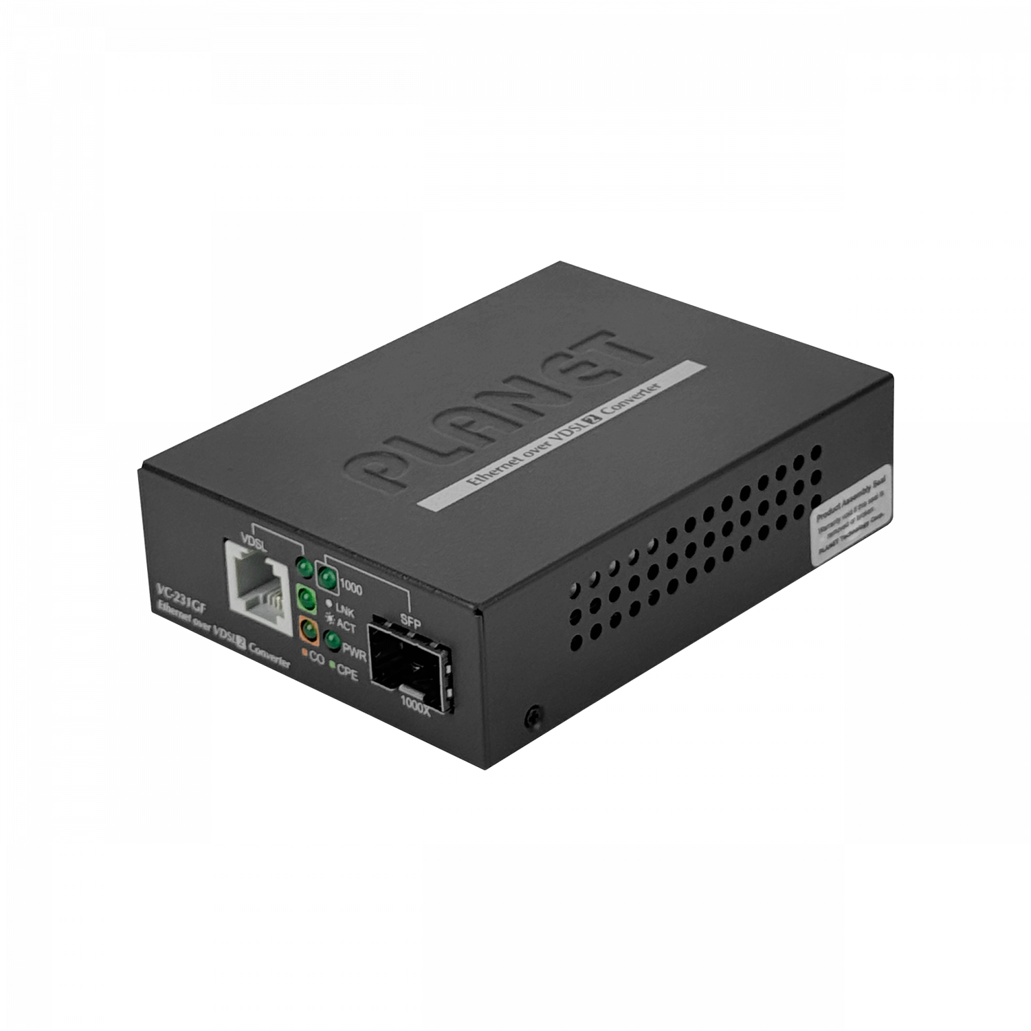 Convertidor VDSL2 a SFP/RJ11, 1.4km, CO/CPE, 4 DIP, 5V, PLANET VC-231GF 4