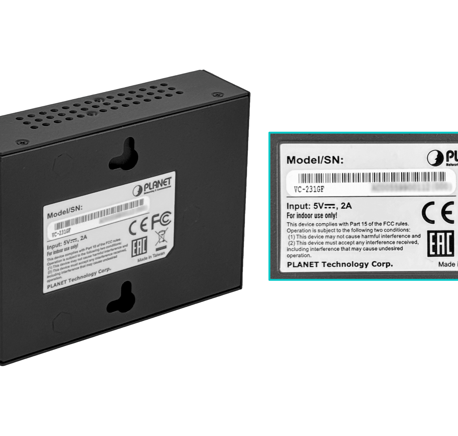 Convertidor VDSL2 a SFP/RJ11, 1.4km, CO/CPE, 4 DIP, 5V, PLANET VC-231GF 5