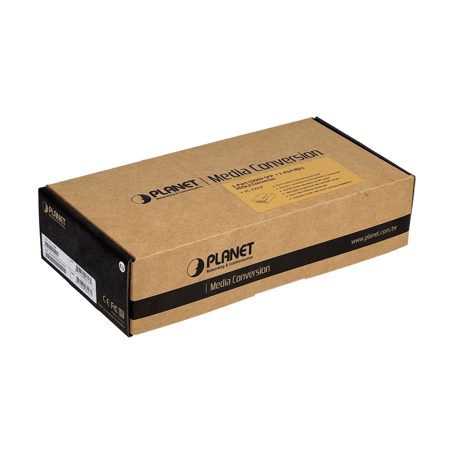 Convertidor VDSL2 a SFP/RJ11, 1.4km, CO/CPE, 4 DIP, 5V, PLANET VC-231GF 6