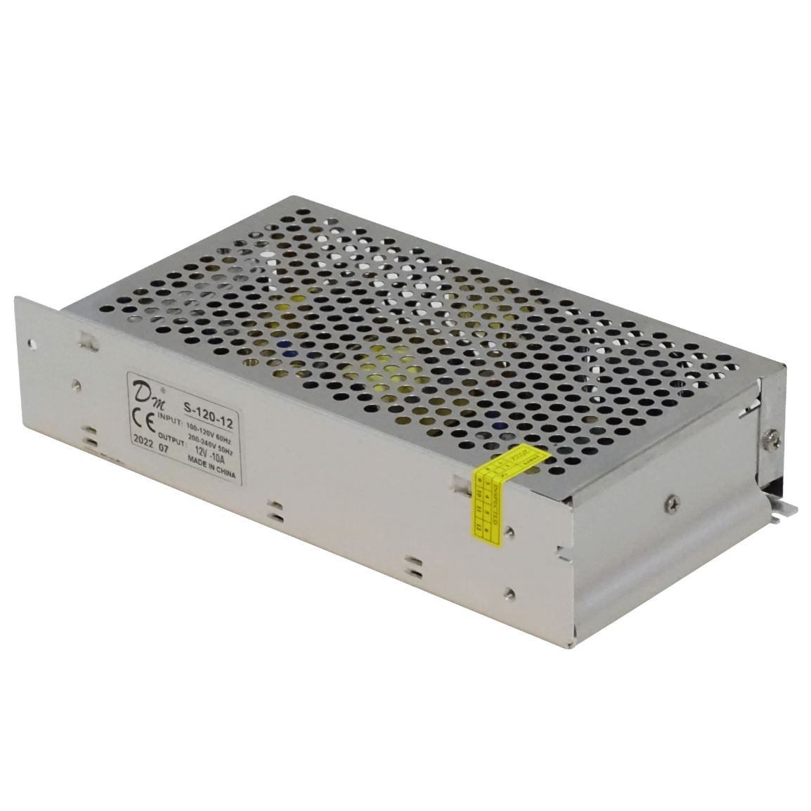 Fuente de Poder Ajustable 12VDC 10A 120W, Interior con Regleta, 100-240V 4