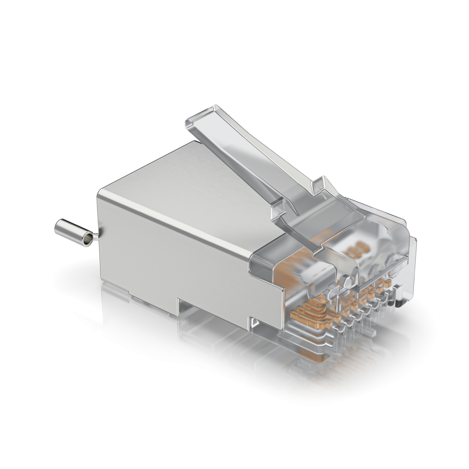 UBIQUITI 100unids. Conector STP FTP RJ45-Macho Cat5e Blindado c/Tierra 3