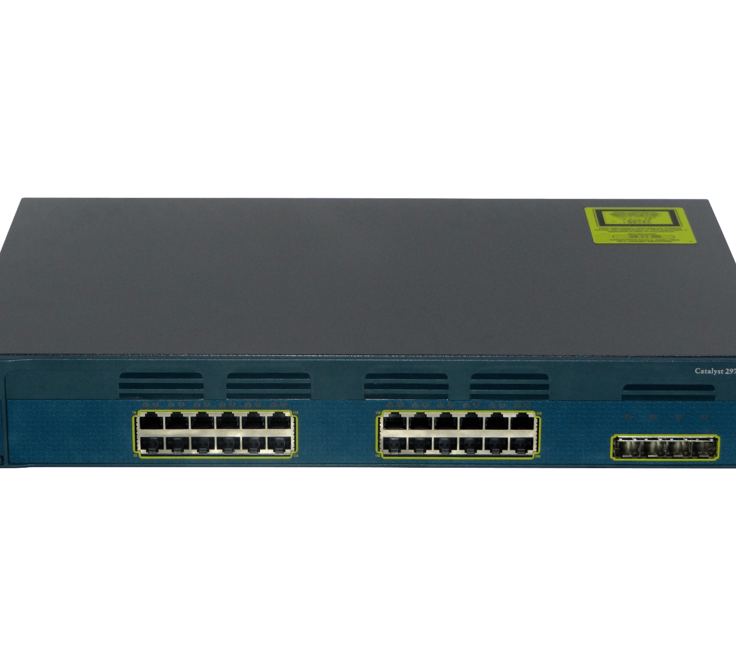 CISCO REFACCIONADO 24-1000 4-SFP RS232-RJ45/DB9-H Switch Rack-1,5U 2