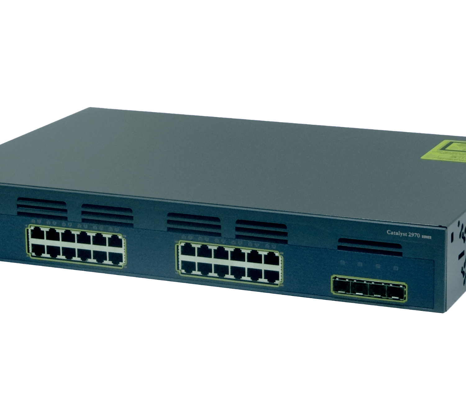 CISCO REFACCIONADO 24-1000 4-SFP RS232-RJ45/DB9-H Switch Rack-1,5U 4