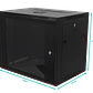 45cm-Fondo 9U Gabinete Rack Pared Negro inc-M6-2U - Miniatura 6