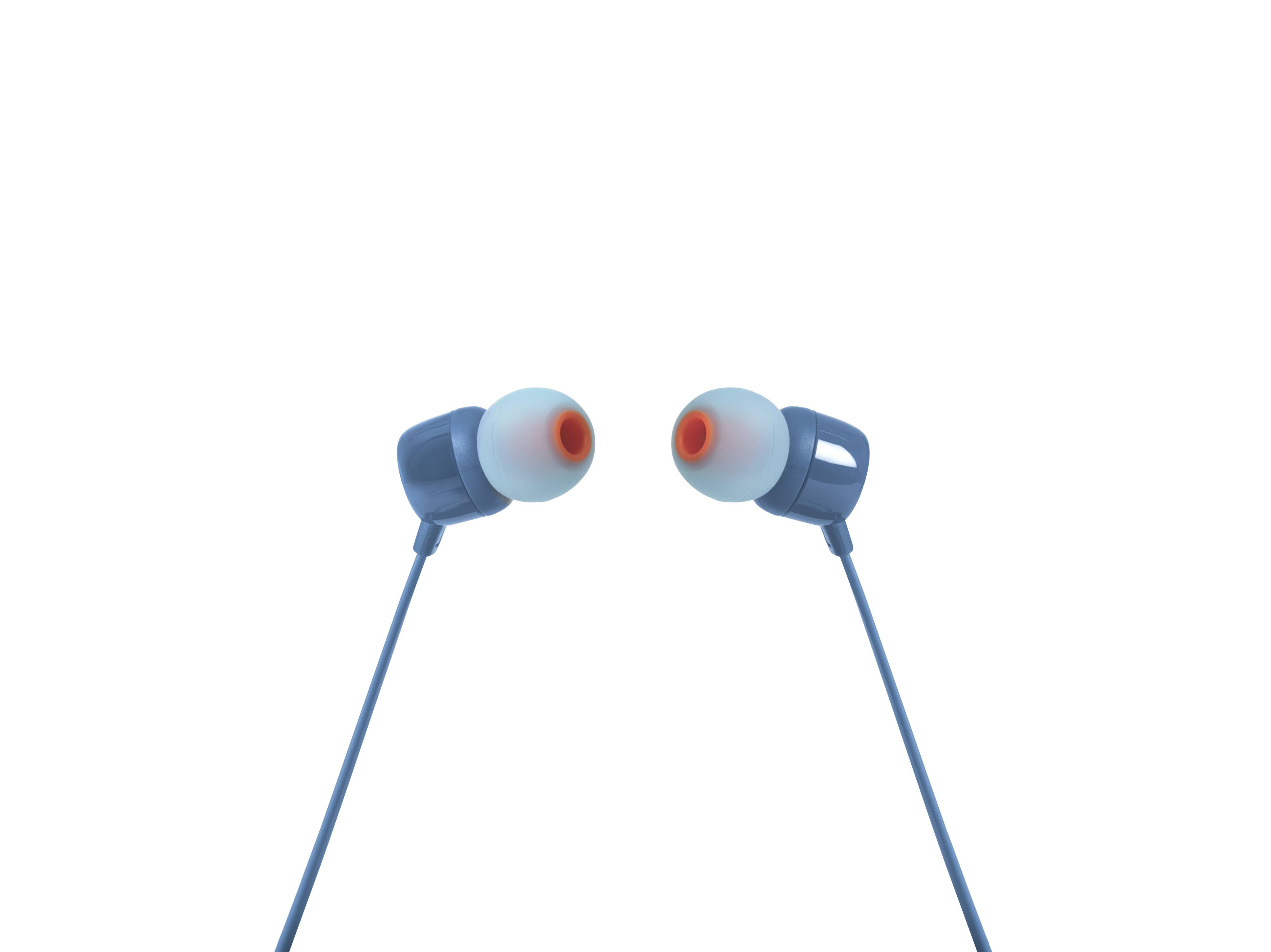 Auriculares JBL T110 con cable tipo in-ear – sonido puro y diseño cómodo (Azul) 2