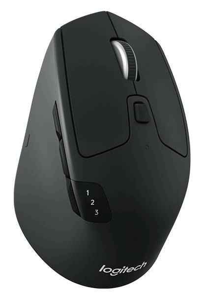 Mouse Logitech M720 Triathlon Wireless Optical Mouse, Black  2