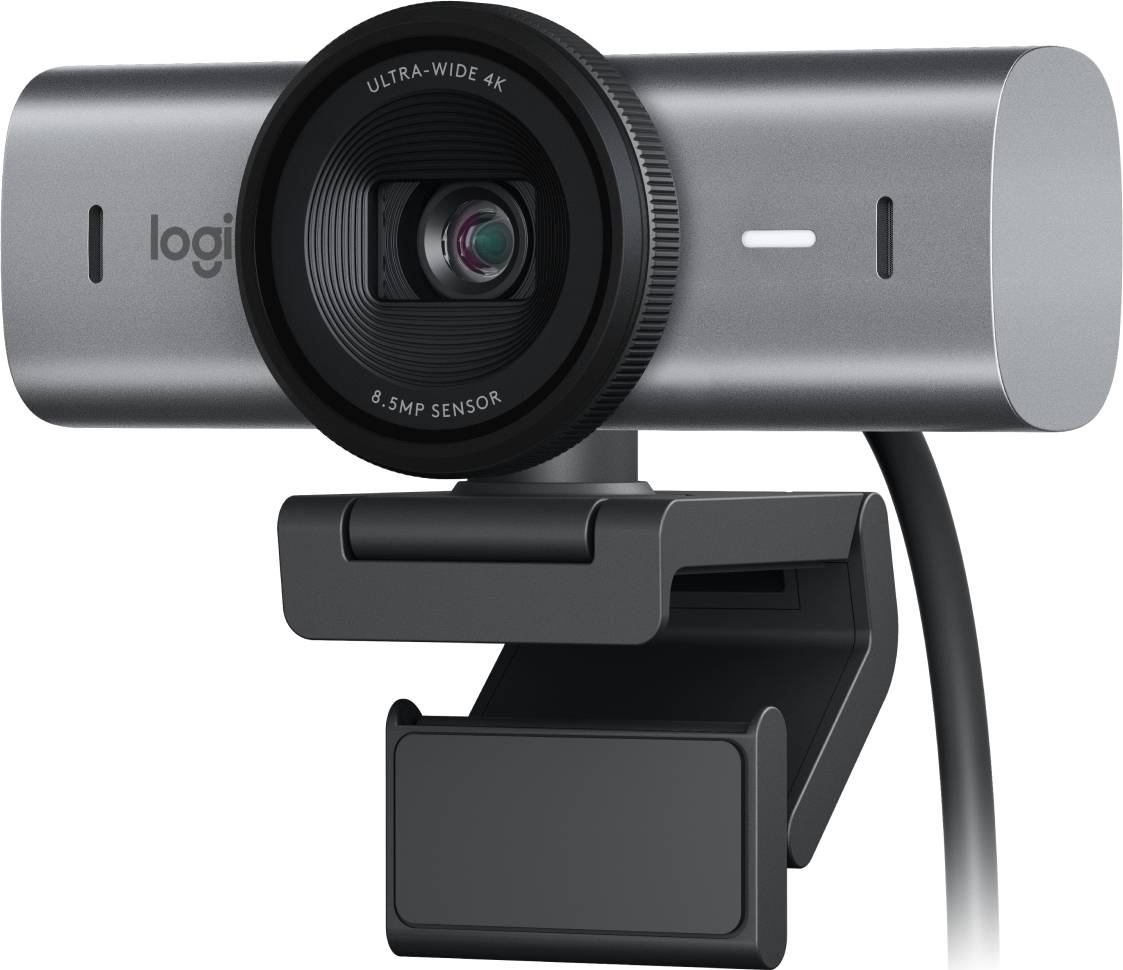 Cámara Web Logitech MX BRIO, Ultra HD, 4K, Color Grafito 1
