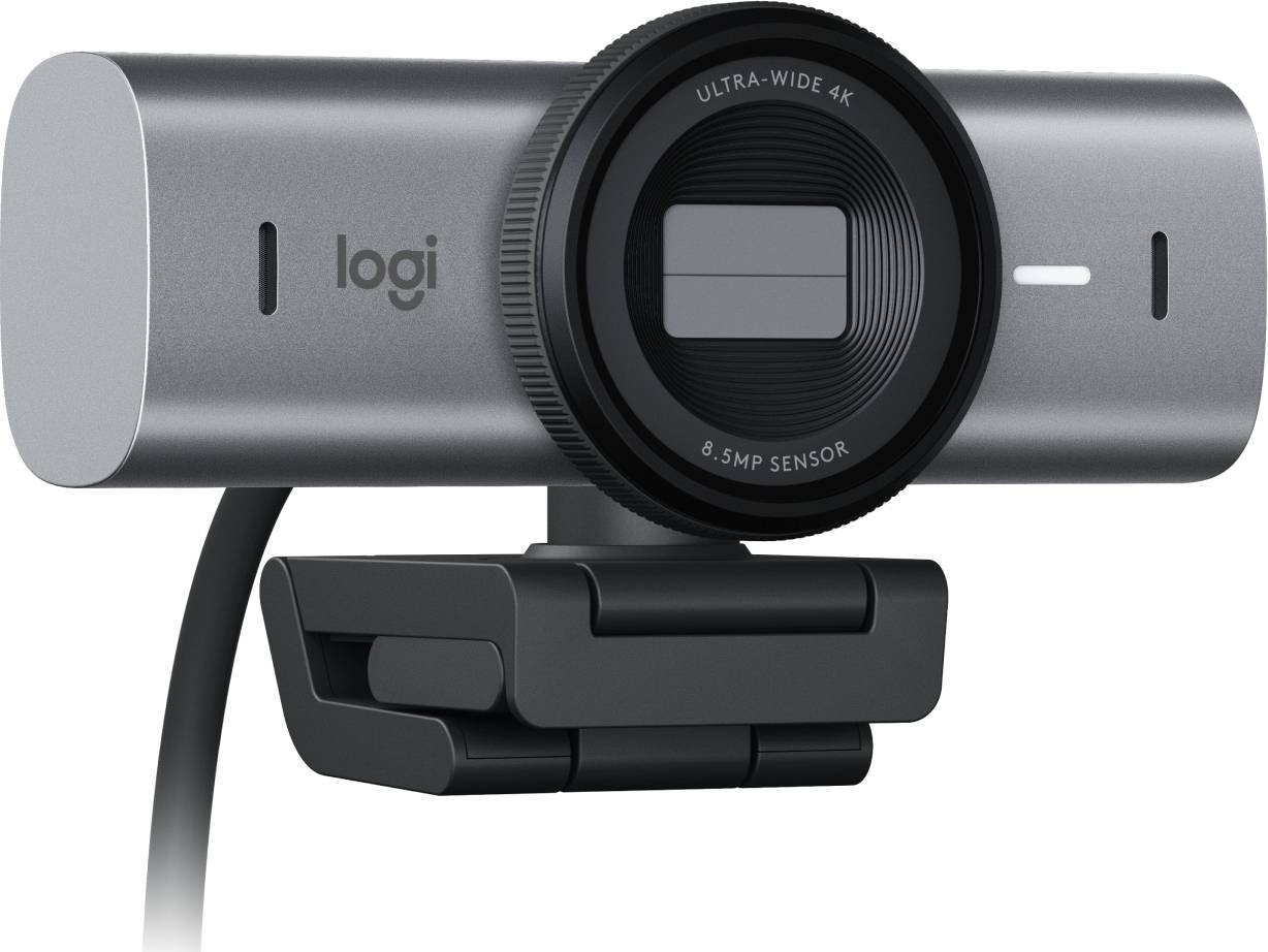Cámara Web Logitech MX BRIO, Ultra HD, 4K, Color Grafito 3