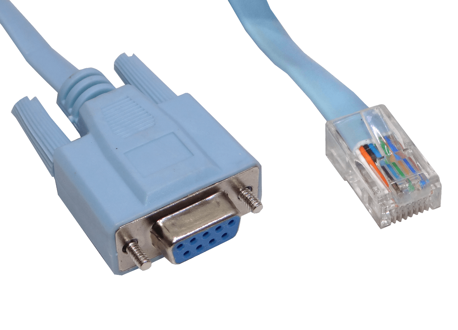 Cable RJ45-Macho DB9-Hembra DE-09/H p/Puerto RS232 Console Switch 1,8m 1