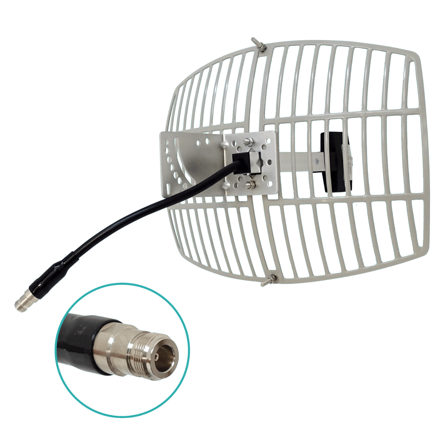 Antena Grilla 15dBi 2,4GHz-2,48GHz 16ºx21º N-H-30cm Armable 30x40cm 3