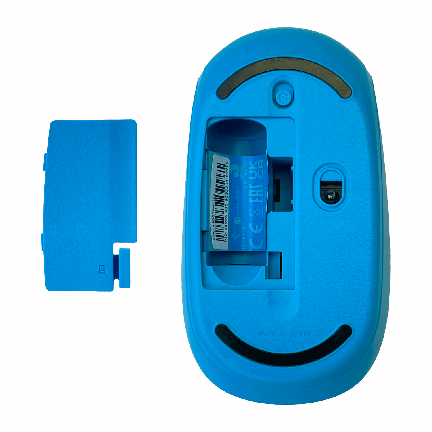 Mouse Celeste USB-AM inalambrico 2,4GHz req/1-AA Cyan-Blue 5