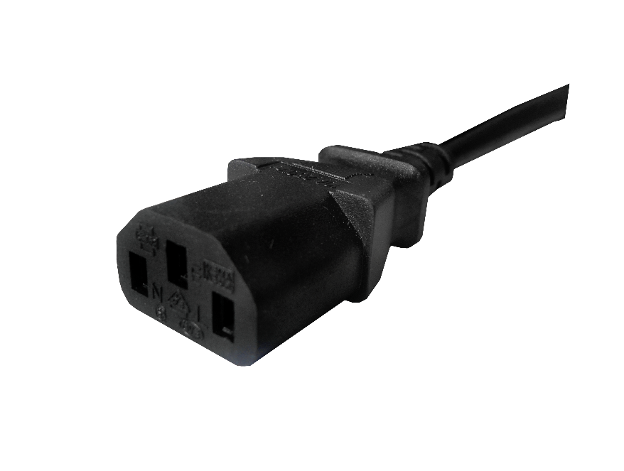 1,5mt MAGIC-Macho-2200-10A C13-Hembra Cable Poder Negro 3x1mm2 10A 1