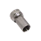 Conector Tipo F-Macho Atornillable para Cable Coaxial RG-59 (Código: K-0059) - Miniatura 2