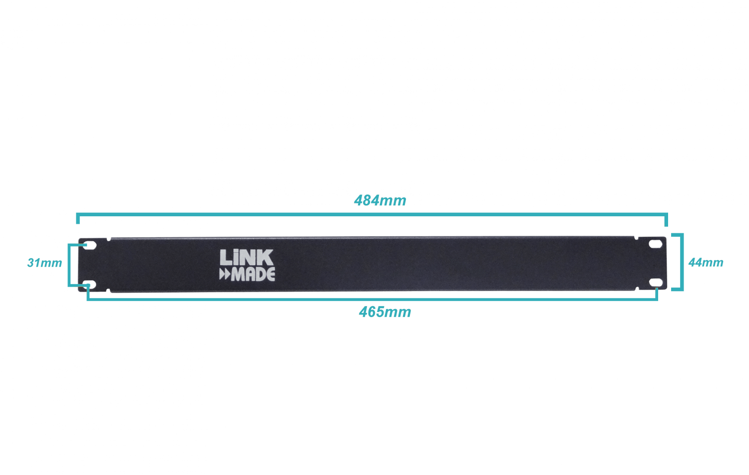 Tapa Cubre Espacio LINKMADE RAP-1 1U Negro Rack 19 Pulgadas Fierro 1