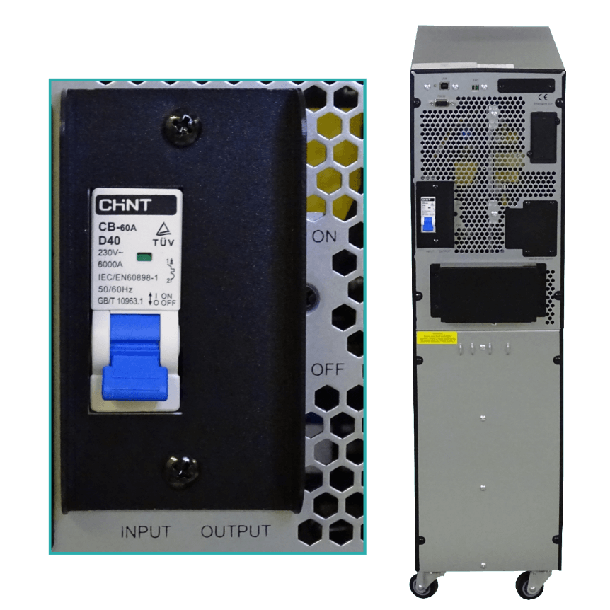 UPS Enersafe ESOL T-E 6KVA - 6000W, Torre, Pantalla LCD, 0ms Transferencia 3