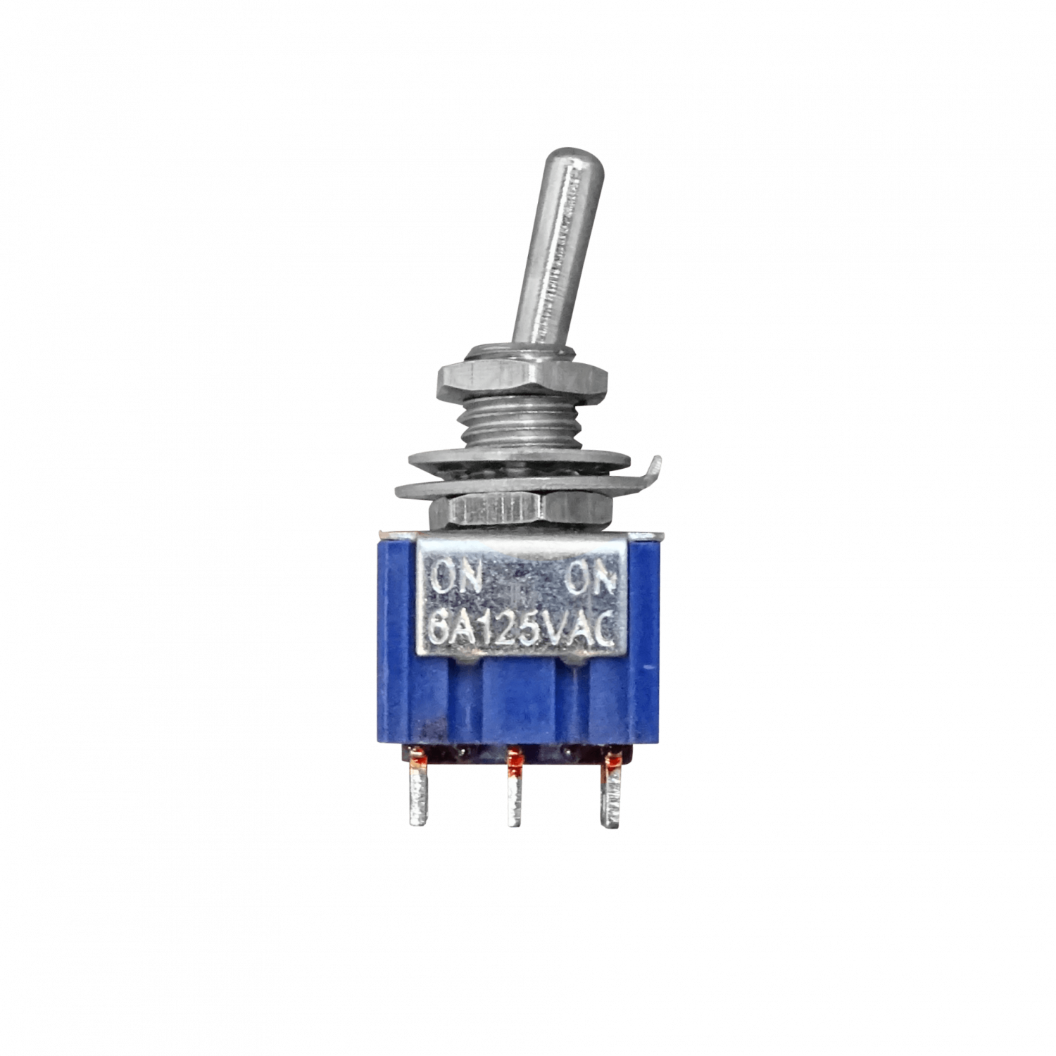 Interruptor MTS-202 6-Pin 2-Posiciones ON-ON 250V 3A DPDT Celeste 2