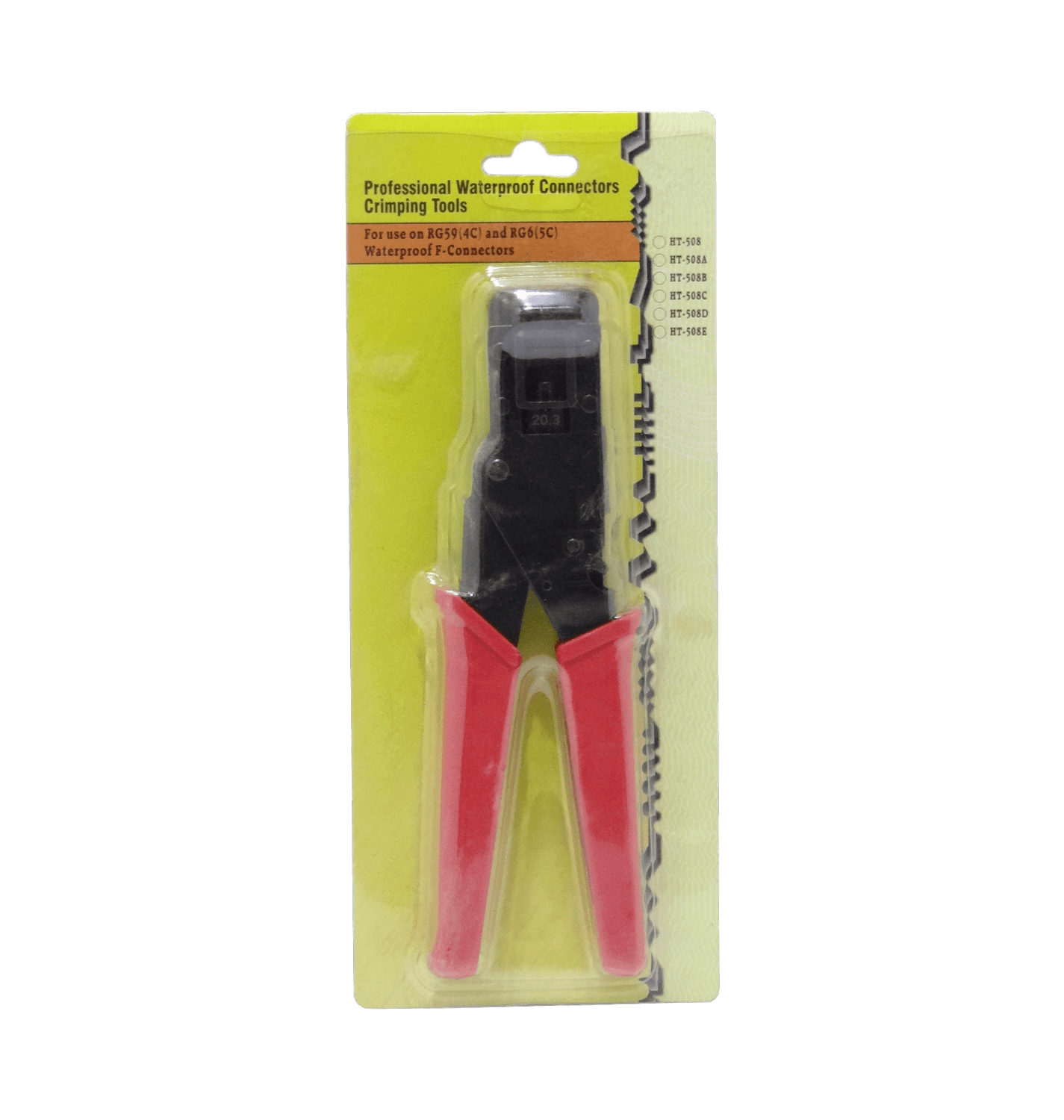 Crimpeadora de Empuje Coaxial Profesional RG59 RG6 20,3mm Compresion 2