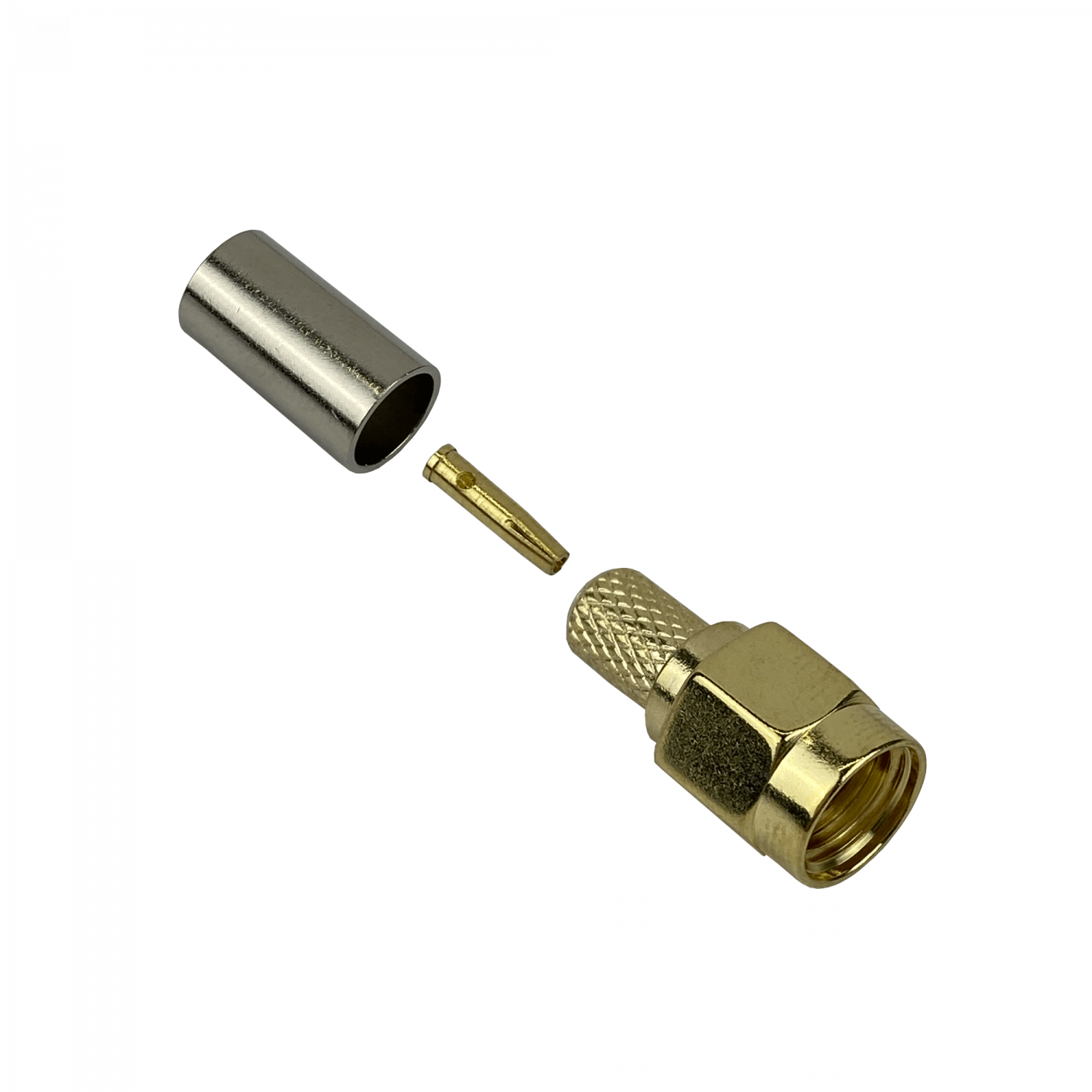 RPSMA-Macho LMR195 RG58 Conector Crimpeable Serie-195 1
