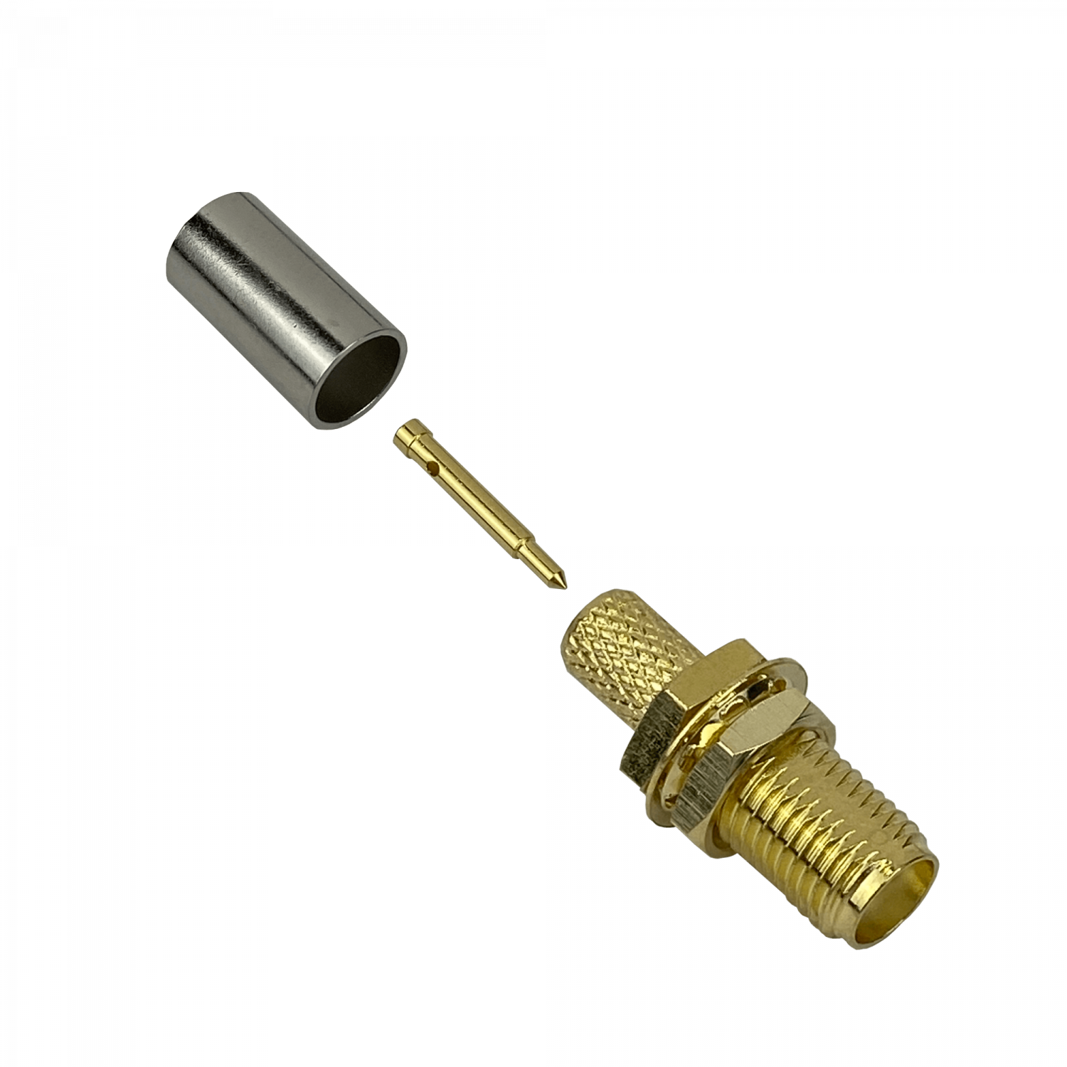 RPSMA-Hembra LMR195 RG58 Conector Crimpeable Serie-195 2