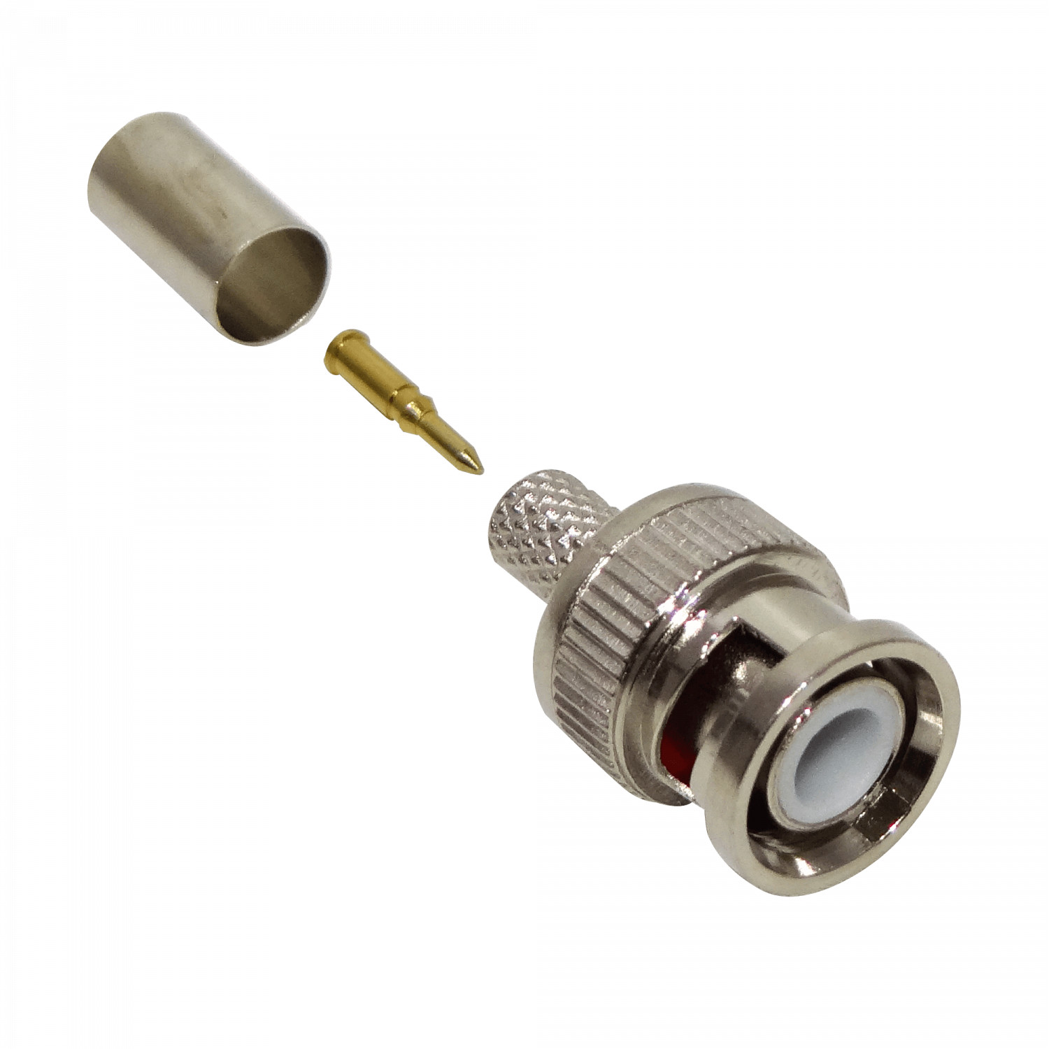 Conector BNC Macho Crimpeable 75 OHM para Cable RG59 (10 unidades) 3