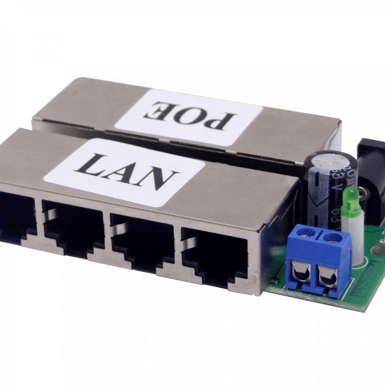 Inyect PoE Pasivo 4-puerto 8-RJ45 2pin/Jack-5,5x2,1mm req-FuentePoder 2