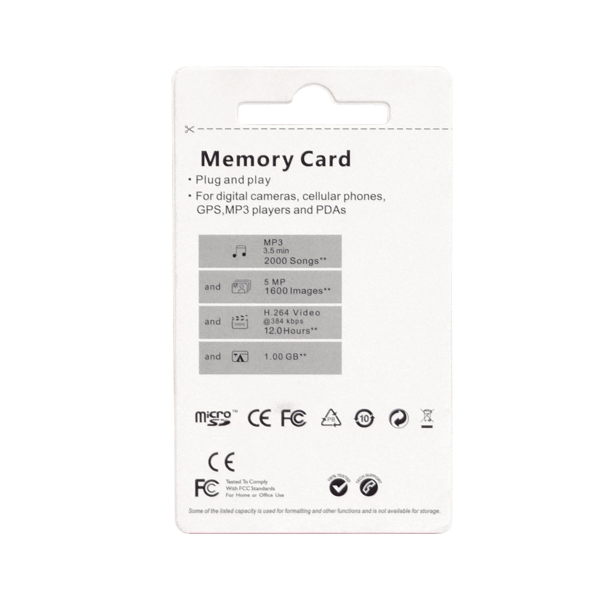 8GB MicroSD-HC Class4 sin-adaptador 2