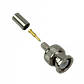 Conector BNC Macho BM2C para RG58/LMR195, crimpeable, níquel/pin dorado - Miniatura 1