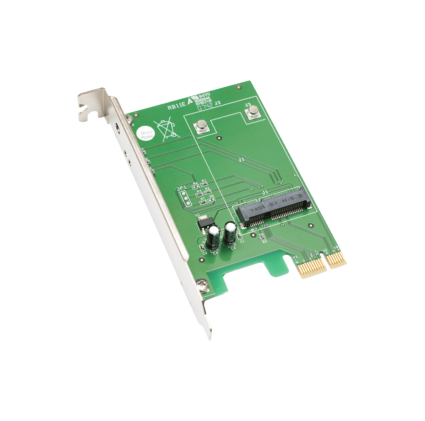 Adaptador miniPCI-e a PCI-e MikroTik IAMP1E - Conectividad Simplificada para Tarjetas Inalámbricas 2