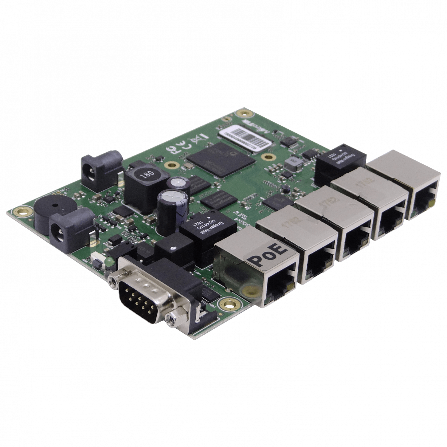 RouterBoard MikroTik RB450Gx4 - x5 Puertos, CPU Quad-Core 716MHz, 1GB RAM, PoE Out 3