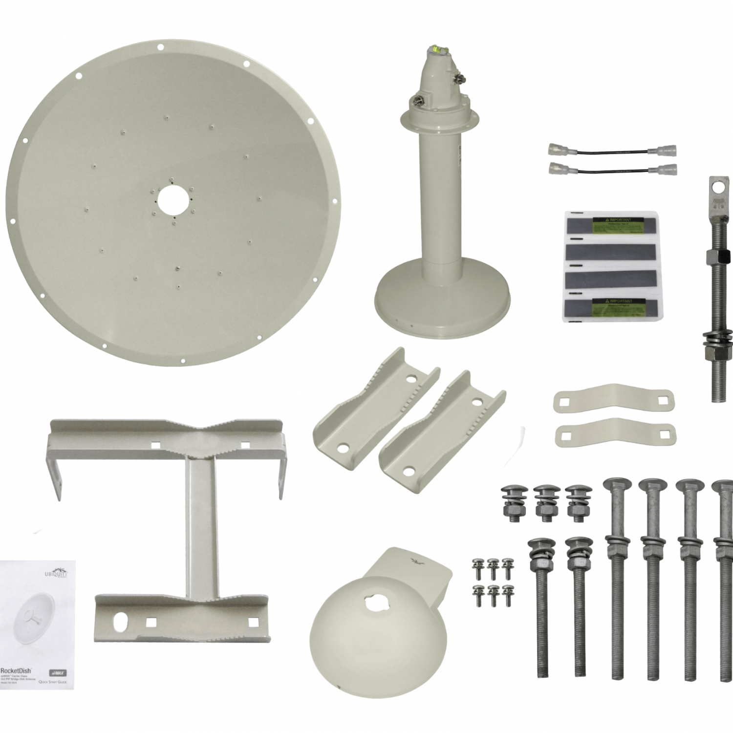 Antena Dish Ubiquiti RD-5G30 - 26-30dBi, 5GHz, 2x2 RPSMA, 648mm, Montaje en Poste 2