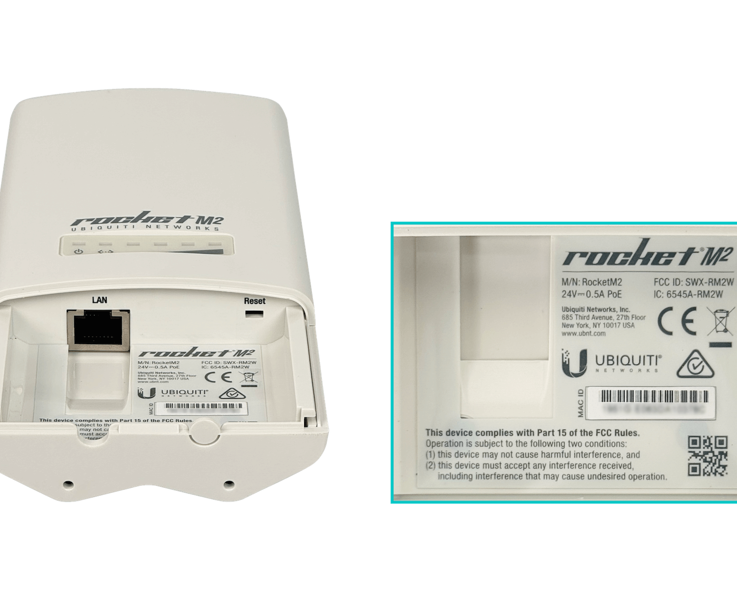 UBIQUITI 2,4GHz 1-100-PoE 2-RPSMA-H RM2 requiere Antena DoblePolaridad 7
