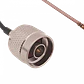 Cable Coaxial U.FL a N-Macho, CA100, Negro, LMR100, 20cm - Miniatura 1