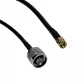 Cable Coaxial RG58 LMR195, 1m, RPSMA-Macho a N-Macho, Negro - Miniatura 2