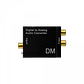 Convertidor TOSLINK-RCA Audio Óptico/Coaxial a 2 RCA-H, 5V, 51x42x26mm, Color Negro - Miniatura 1