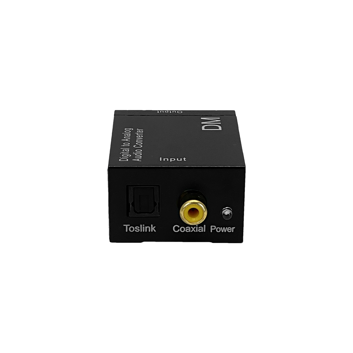 Convertidor TOSLINK-RCA Audio Óptico/Coaxial a 2 RCA-H, 5V, 51x42x26mm, Color Negro 5