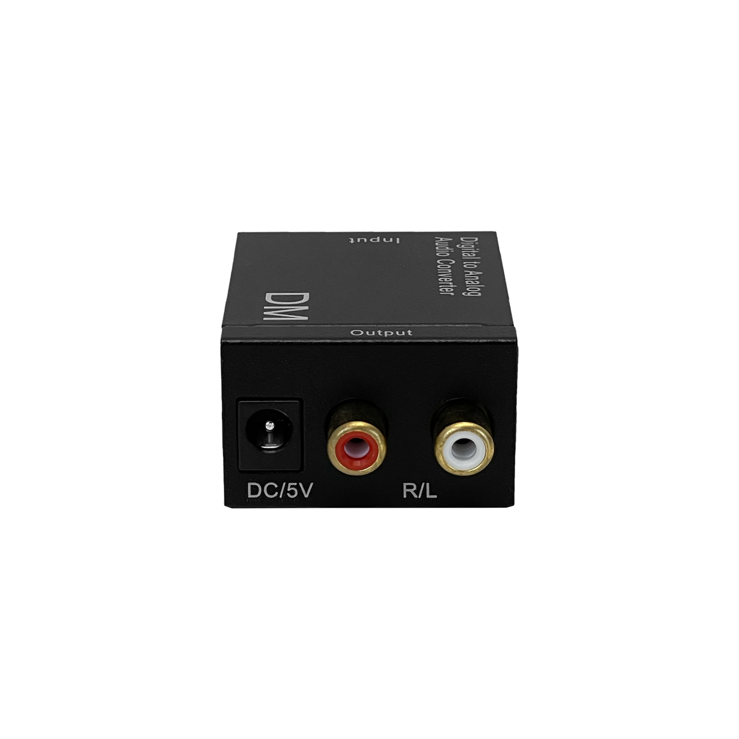 Convertidor TOSLINK-RCA Audio Óptico/Coaxial a 2 RCA-H, 5V, 51x42x26mm, Color Negro 7