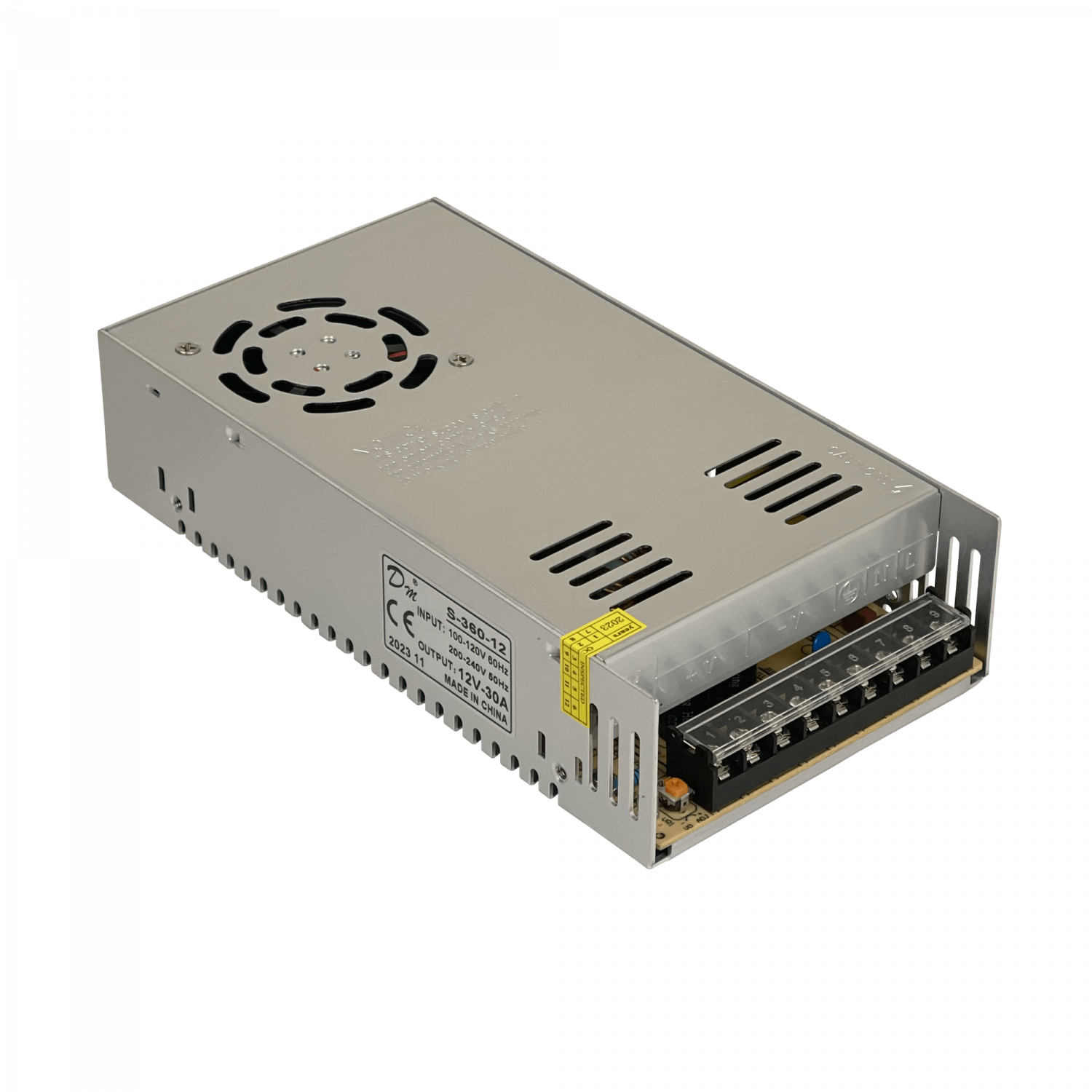 Convertidor de Voltaje Open-Frame 12VDC 30A 360W, IP20, Ajustable S360-12 6