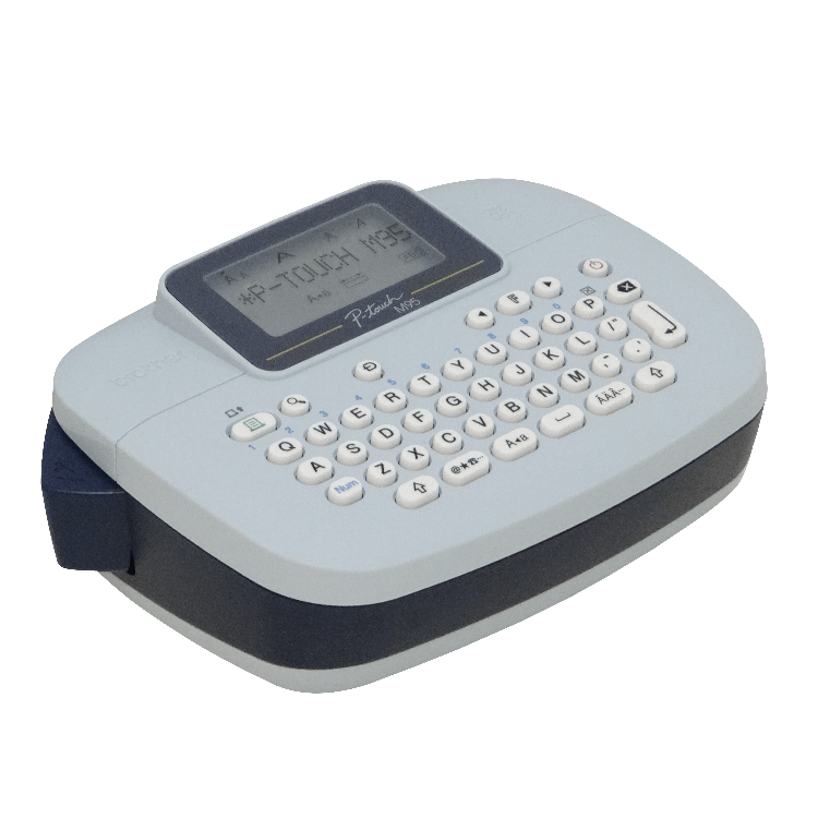 Rotulador Personal Brother PTM95, Teclado QWERTY, Plantillas Deco Mode, Blanco 1